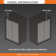 55" - 59" W x 75" H Single Sliding Frameless Shower Door Rectangular Rail