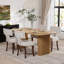 Ensemble de salle à manger rectangulaire en bois avec chaise rembourrée-1219370704-1219370705-1219370706