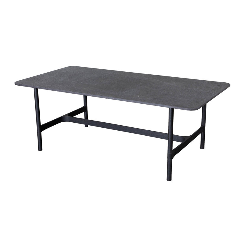 Twist Outdoor Coffee Table, Dark Gray