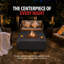 Brooklyn 40" W x 17" H Square Concrete Outdoor Fire Pit Table with Lava Rocks & Cover-1089952786-1089952787