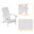 Bucareli Ergonomics Plastic Adirondack Chair-586038964