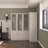 Modern Corner Wardrobe With Glass Doors, Ample Storage, And Gold Hardware - Three-Pack Shipping