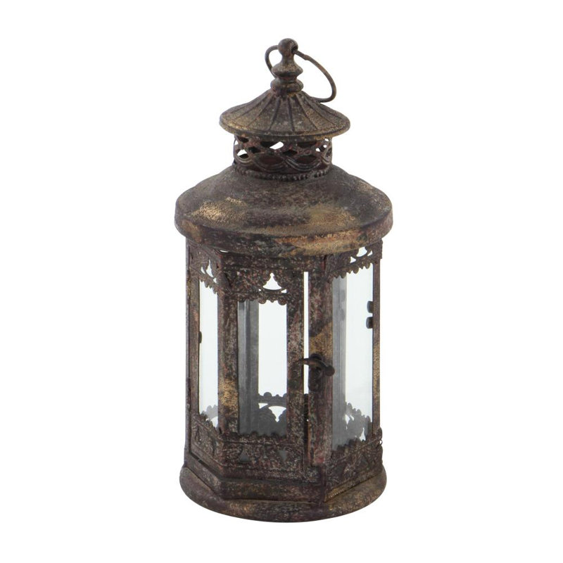Lanterne décorative en métal pour l'intérieur et l'extérieur