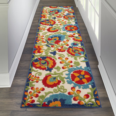 Tapis transitionnel multicolore Newton