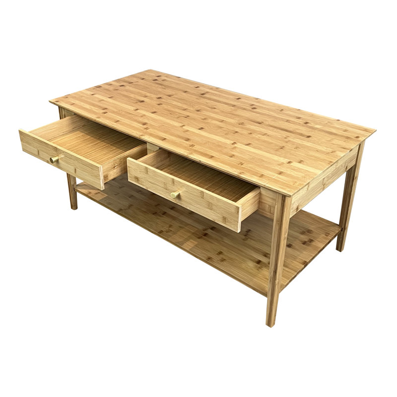 Amreece Solid Wood Single Coffee Table, Natural