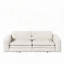 Canapé-lit convertible 3 en 1 en polaire Sherpa de 236 cm de large, lit king-size moderne et méridienne avec housses amovibles et 2 coussins lombaires-942715393