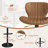 Adjustable Bar Stool With Footrest, 360° Swivel Metal Counter Stool,Set Of 2-1090610840