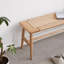 Banc de salle à manger en bois de chêne naturel tissé pour salle à manger, chambre à coucher et salle de bain-678081074-678081072