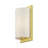 1 Light English Bronze ADA Sconce With Hand Crafted Oatmeal Fabric Shade-249095164