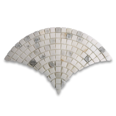 13 in. x 7 in. Marble Tile