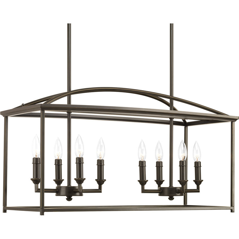 Herron 8 - Light Kitchen Island Pendant, Antique Bronze