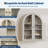 Bathroom Wall Mounted Cabinet, Arched Medicine Cabinet Over The Toilet Storage Organizer with Glass Doors-1320872831