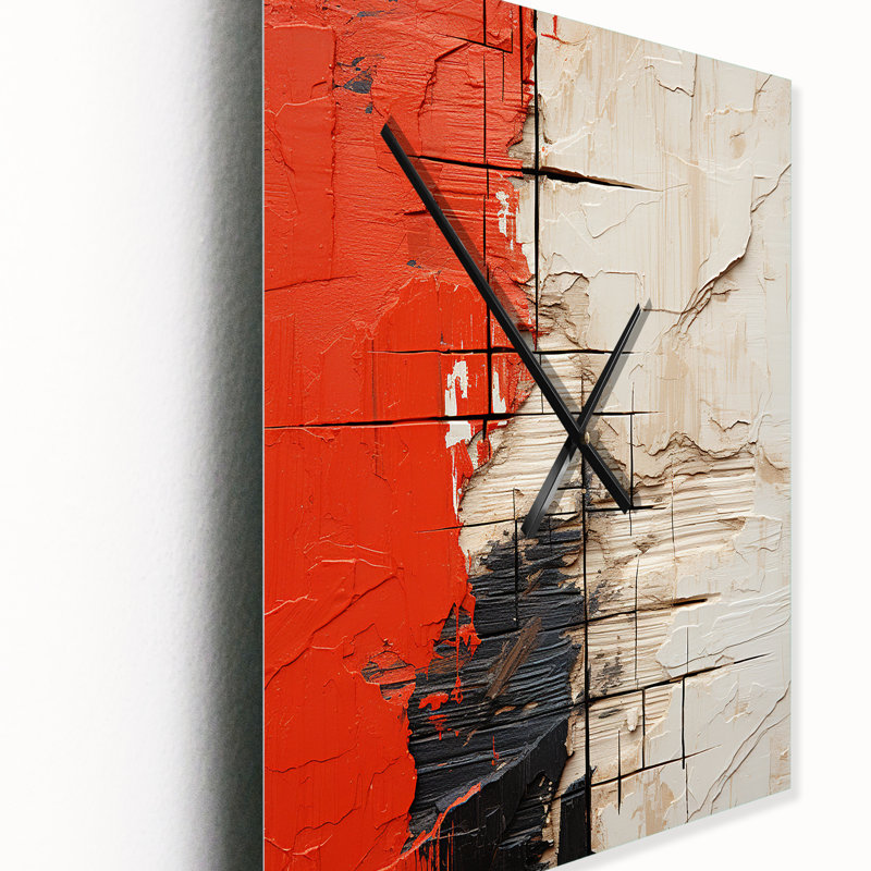 Horloge murale moderne surdimensionnée, H 28 po x l 12 po x P 1 po