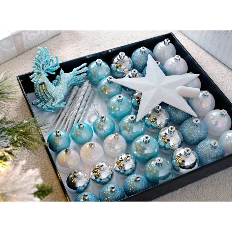 40.7cm, Blue/White