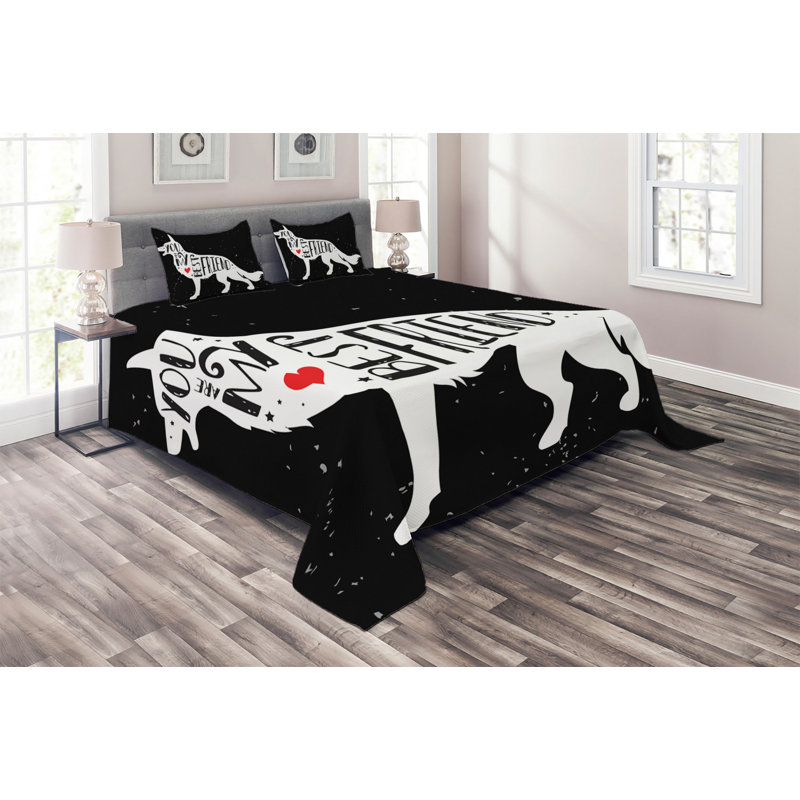 Coverlet, King Bedspread + 2 Shams
