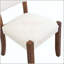 Ensemble de 4 chaises de salle à manger rembourrées, de conception ergonomique avec des pieds en bois d'hévéa massif, confortables et élégantes pour les maisons modernes