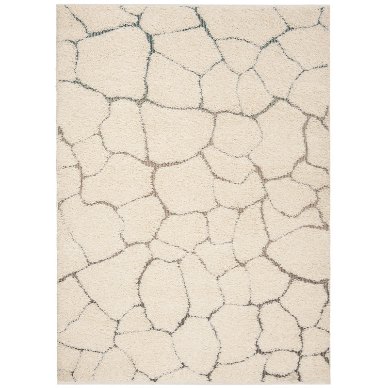 Grunwald Shag Performance Abstract Rug, Rectangle 3' x 5'