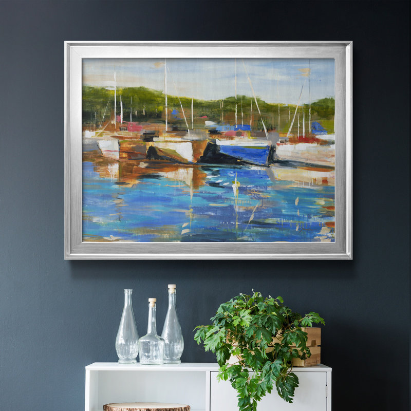 Safe Harbor - reproduction de cadre photo sur toile, H 18,5 po x l 24,5 po x P 1,5 po, Argent