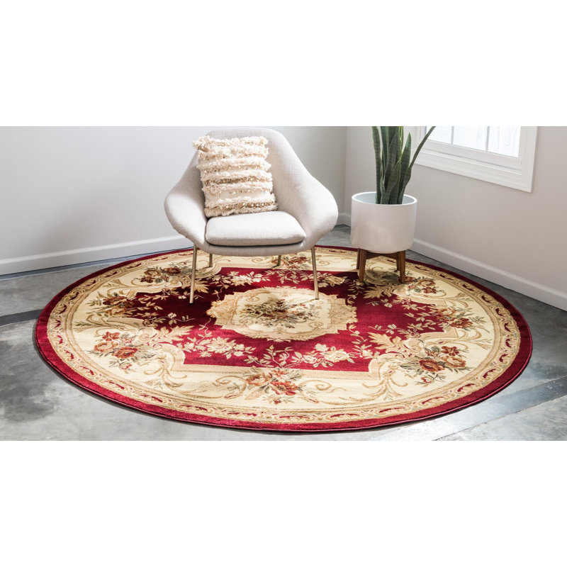 Oriental Area Rug, Round 91cm