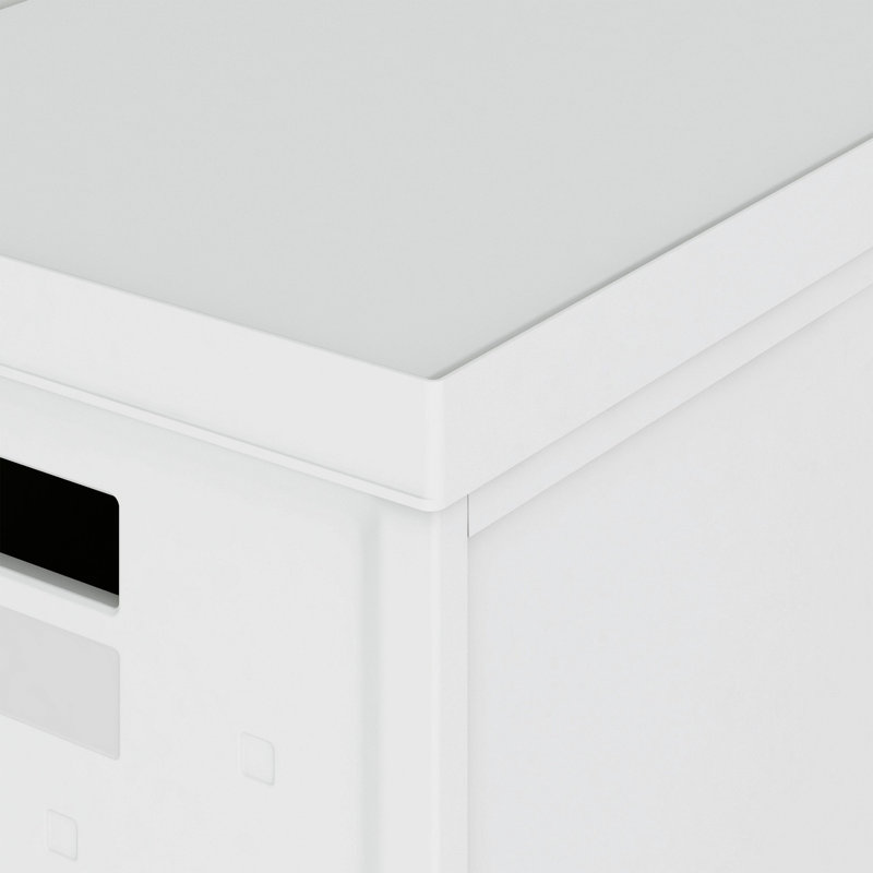 Plastic File Cabinet With Wheels, Collapsible Stackable Rolling File Boxes For Home Or Office