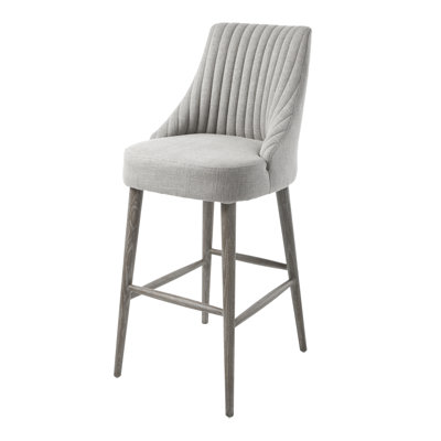 Thaddeus Upholstered Counter Stool with Solid Wood Frame
