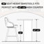 Tabouret de bar pivotant rembourré à dossier haut (ensemble de 4)-1062417566-1062960131-1062960132
