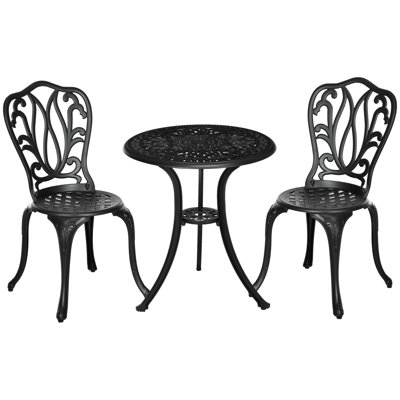 Round 3 - Piece 2 - Person 60Cm L Outdoor Bistro Set