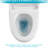 Dual Flush Ceramic Toilet With Long-Lasting Performance And Seat High Strong Gentle
