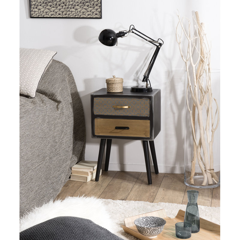 Chison 42cm W Bedside Table