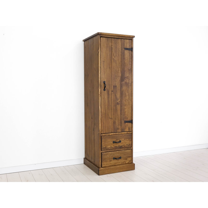 Ioanna 1 Door Solid Wood Wardrobe