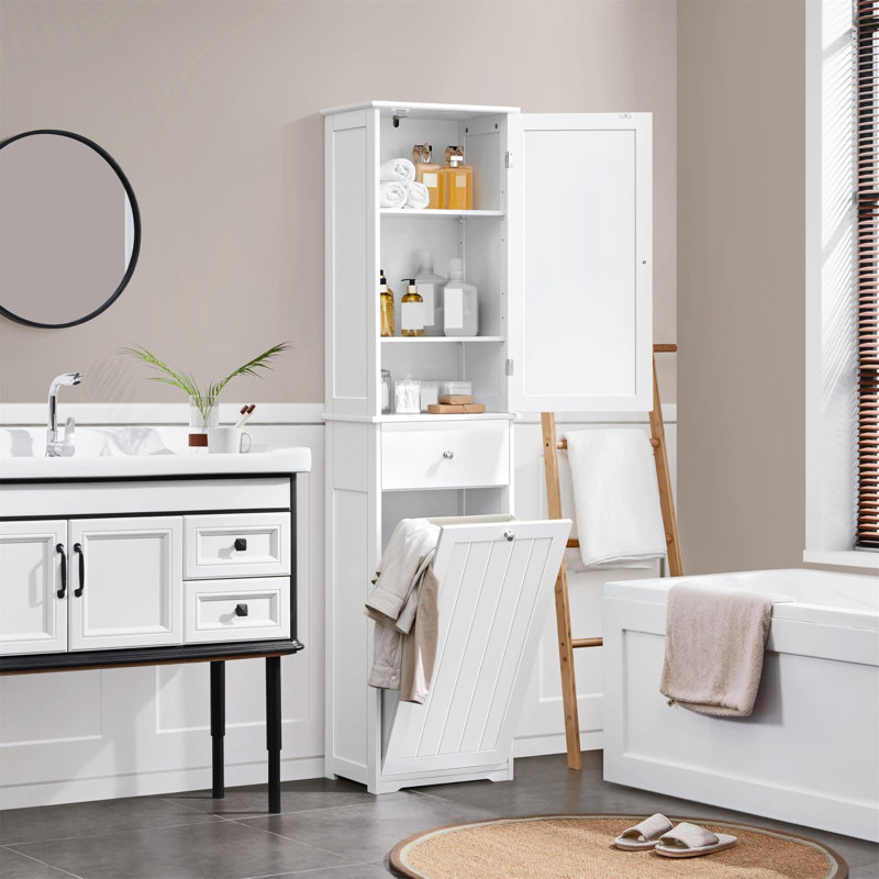 Solid Wood Frame Mounted Bathroom Cabinet