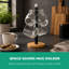 ROYALFORD Mug Holder with 6 Hooks, Metal Coffee Cup Holder with Bamboo Base Mug Tree, Coffee Mug Holder Stand, Storage Organizer Display Stand, Counter Cup Holder, Kitchen Storage Rack-99356039