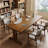Simple light luxury solid wood table-1246994281