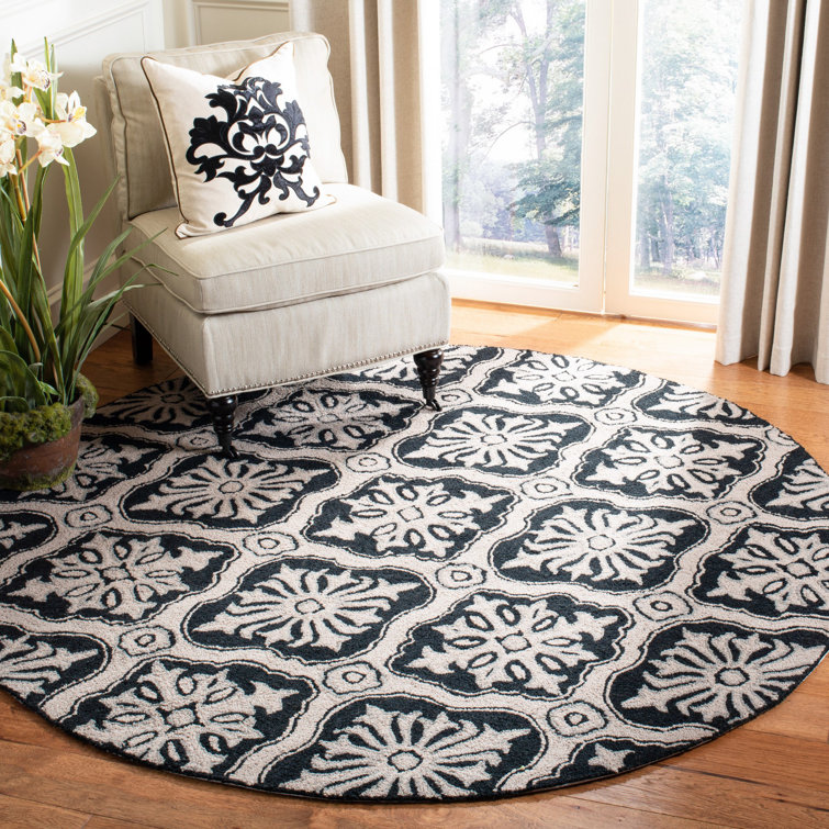 Taran Easy Care Hand Hooked Performance Geometric Rug