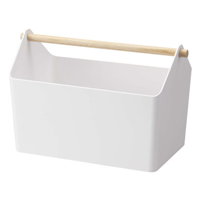 Yamazaki Home Storage Organizer With Wood Handle