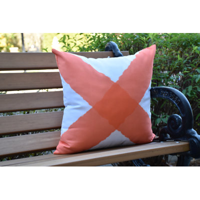 Housse de coussin d'extérieur carrée Nantucket X Marks the Spot