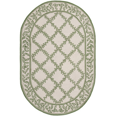Jonsson Hand Hooked Wool Pile Geometric Rug