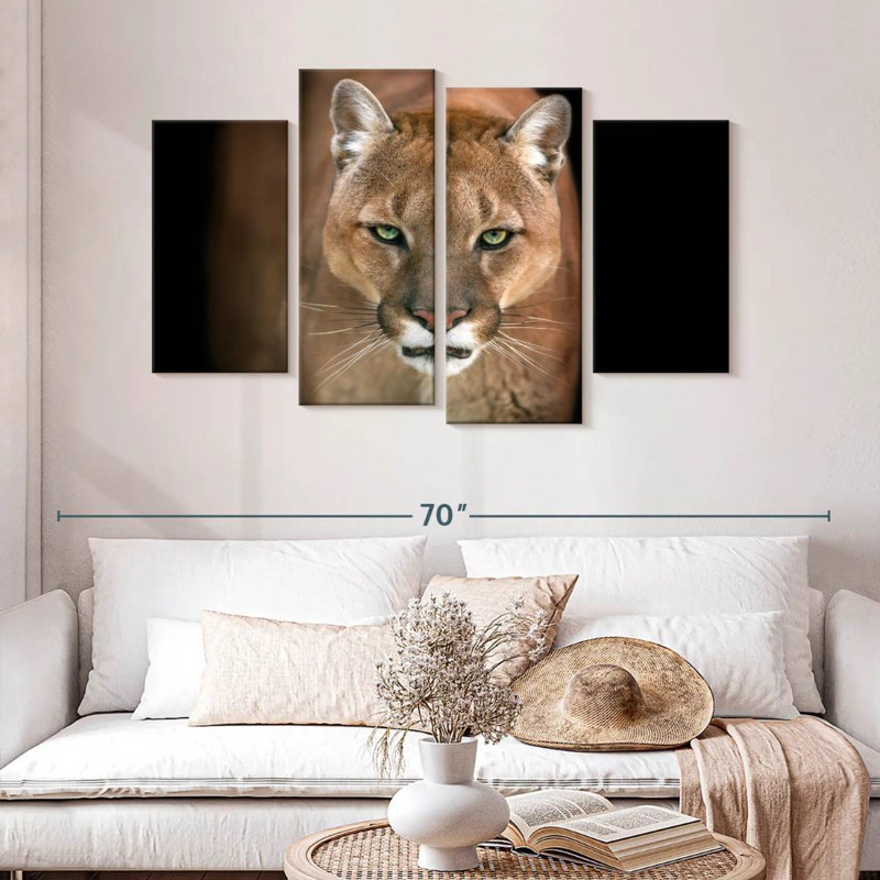 Brampt Fierce Puma, 32" H x 52" W