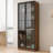 Display cabinet With  Glass Doors and LED lights-1344238433
