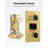 Digital Display Pressure‑Balanced Shower System, 12" Ceiling Mount Rainfall Shower Faucet with Handheld Spray-83197656