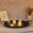 Galvanized Metal Iron Oval Tray With Rope Handle Farmhouse Serving Tray,Brown Gray
