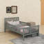 Base de lit double avec rangement pour enfants, lit en bois avec 2 tiroirs, lit plateforme double avec garde-corps pour enfants-636746591-726976915