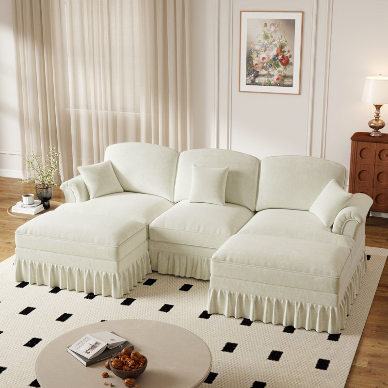 Canapé à coussins souples 107,7 po, Beige
