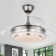 Gerede 36" Three Blade LED Retractable Ceiling Fan With Remote Control And Light Kit