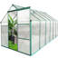 Serre extérieure en polycarbonate 6 x 12 pi - avec structure et système de ventilation à base coulissante avec porte coulissante-122098327