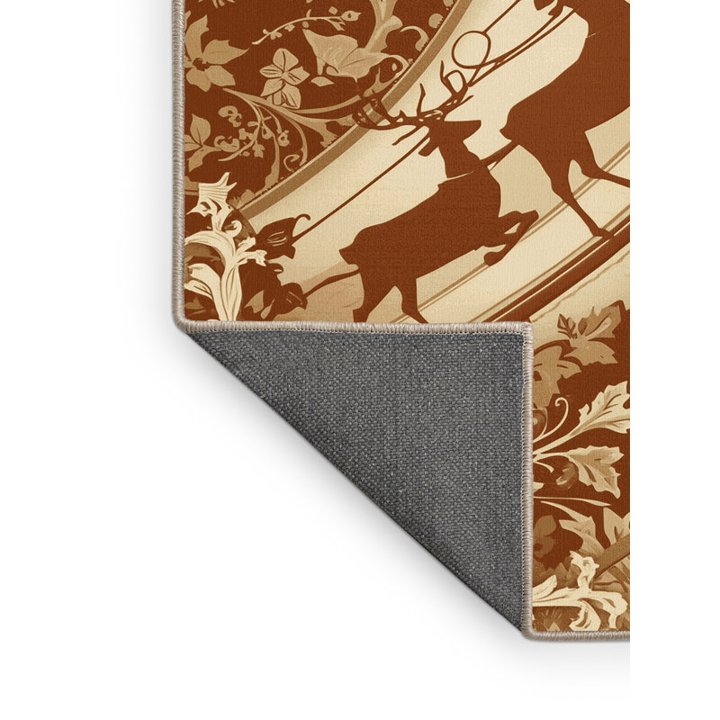 Tapis doux en peluche moelleux avec traîneau Eddleman, 6 X 9