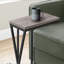 Table d'appoint, en forme de C, bout, côté, collation, salon, chambre à coucher, stratifié, métal, contemporain, moderne-378809370