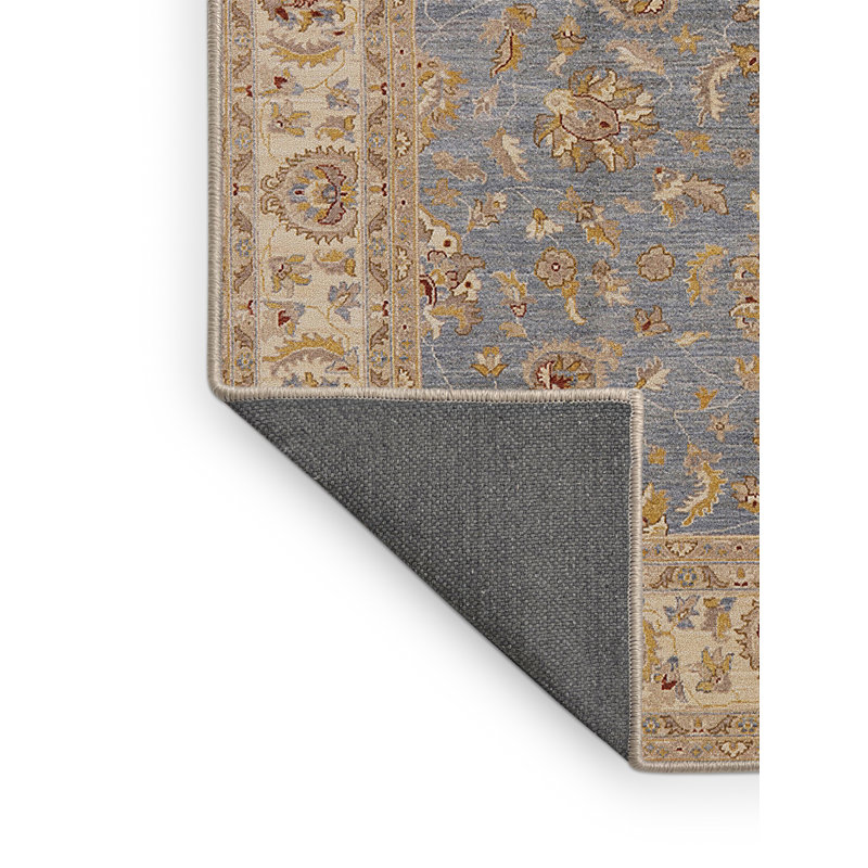 Tapis oriental brun / bleu Hrayr, Rectangle 5 pi x 7 pi