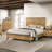 Natural Pine Panel Bed