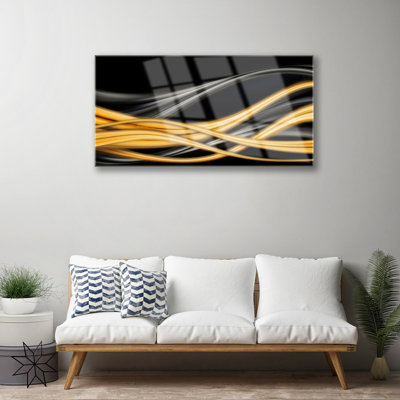 Art Abstract Art 1 Piece Wall Art on Glass